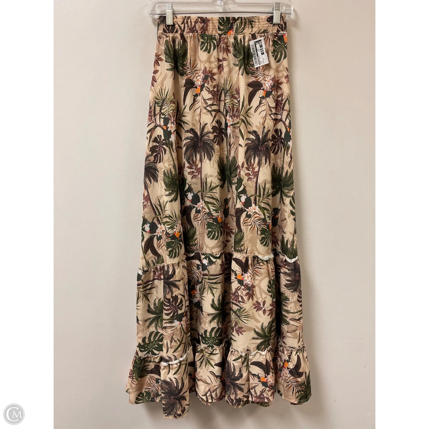Skirt Maxi By Pull&bear In Tan, Size: 12