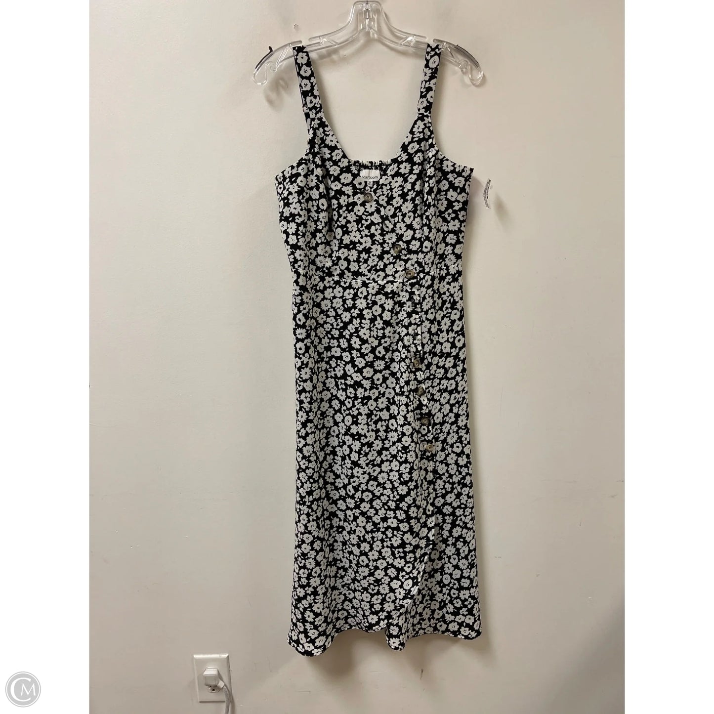 Dress Casual Midi By Heartloom In Black & White, Size: M