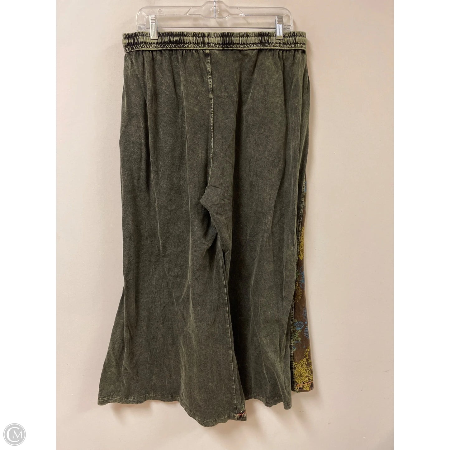 Pants Wide Leg By Earthbound In Green, Size: 12