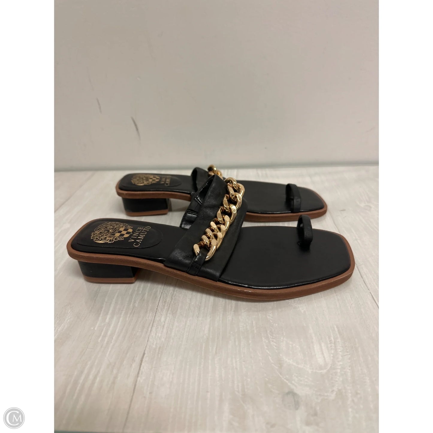 Sandals Heels Block By Vince Camuto In Black, Size: 8