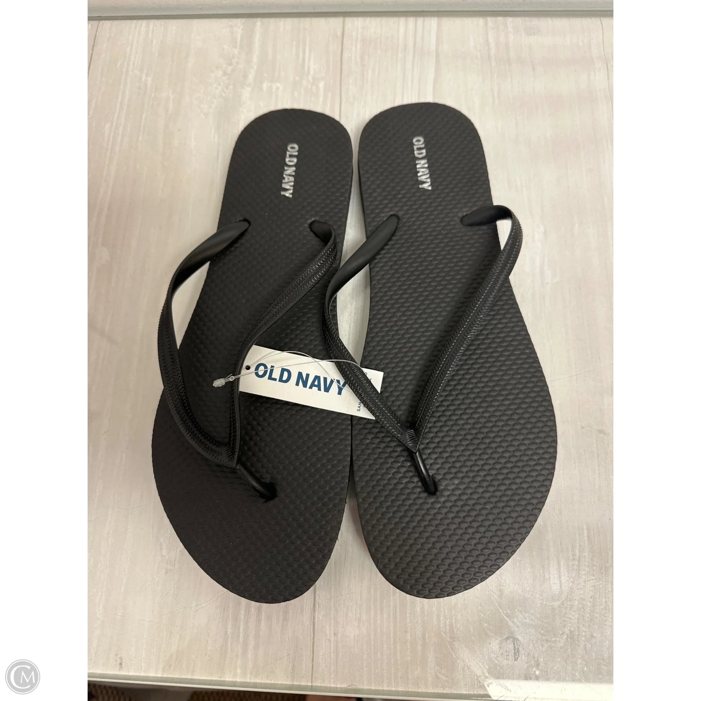 Sandals Flip Flops By Old Navy In Black, Size: 10