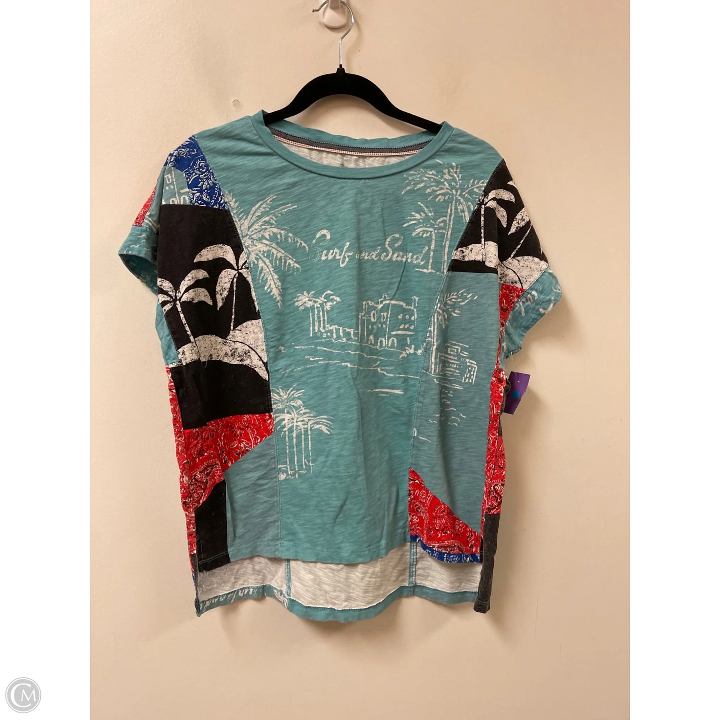 Top Short Sleeve By Pilcro In Blue, Size: S