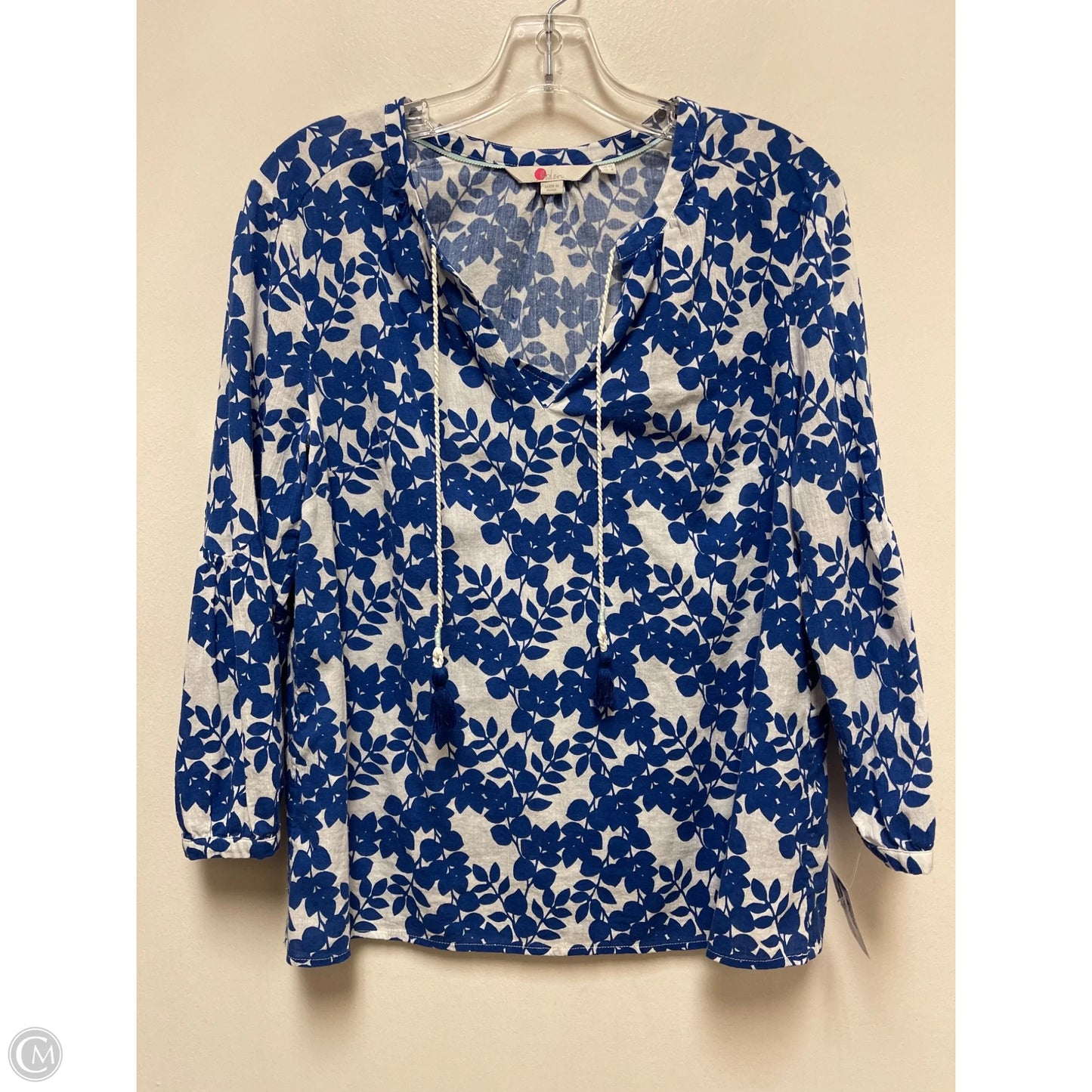 Top Long Sleeve By Boden In Blue, Size: M