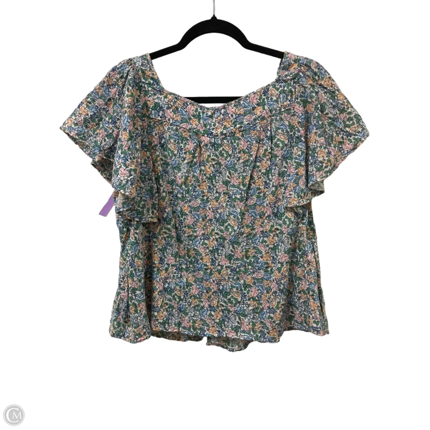 Top Short Sleeve By Old Navy In Floral Print, Size: S