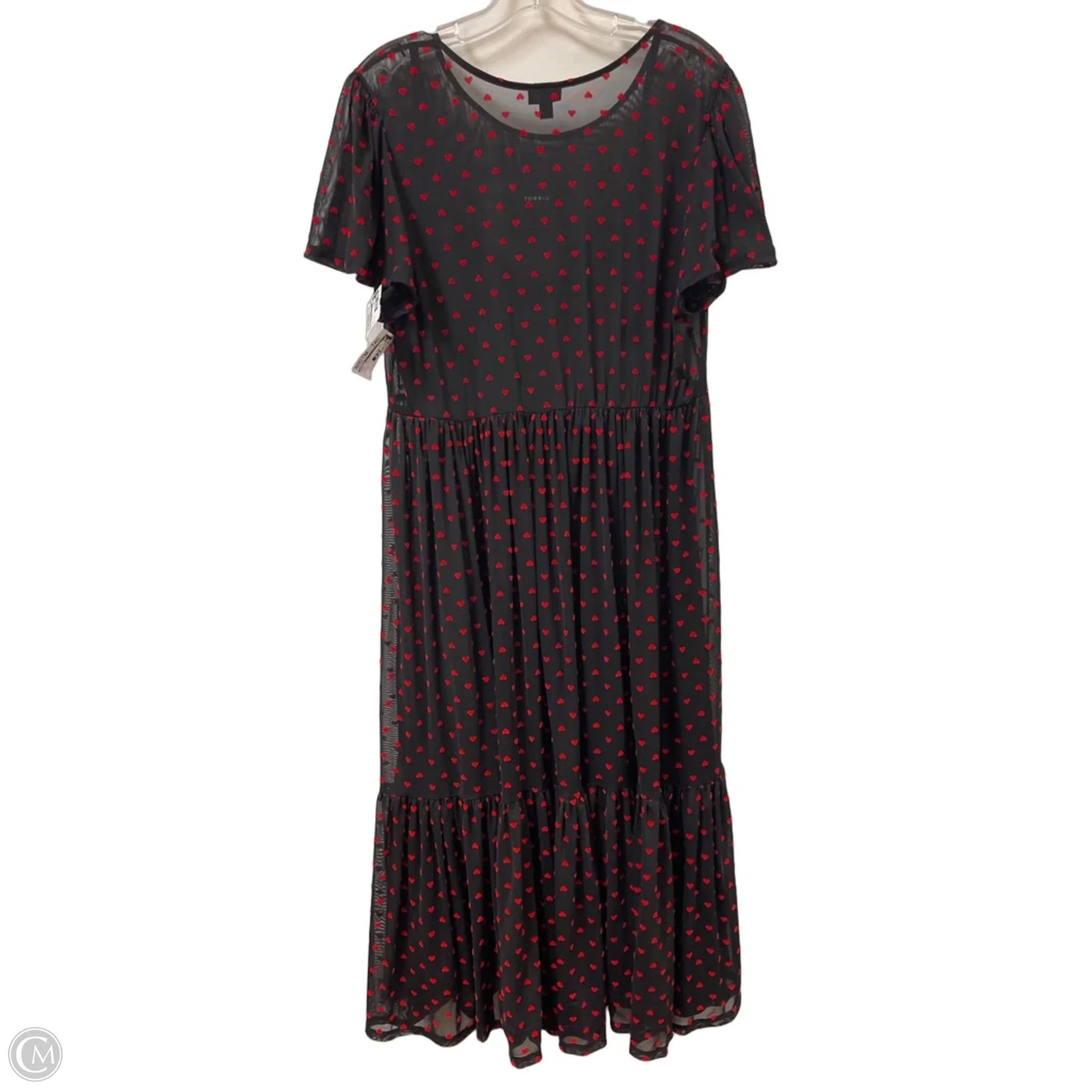Dress Set 2pc By Torrid In Black & Red, Size: 1x