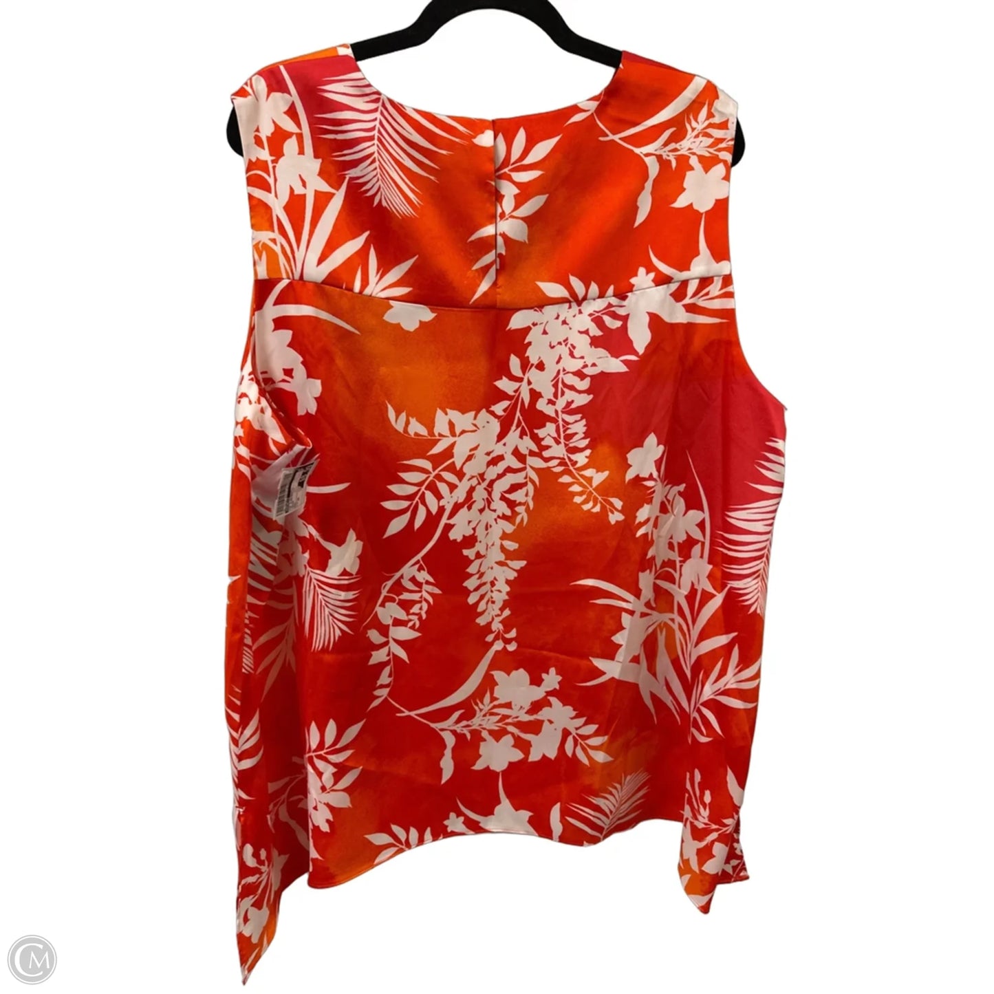 Top Sleeveless By Rafaella In Orange, Size: 2x