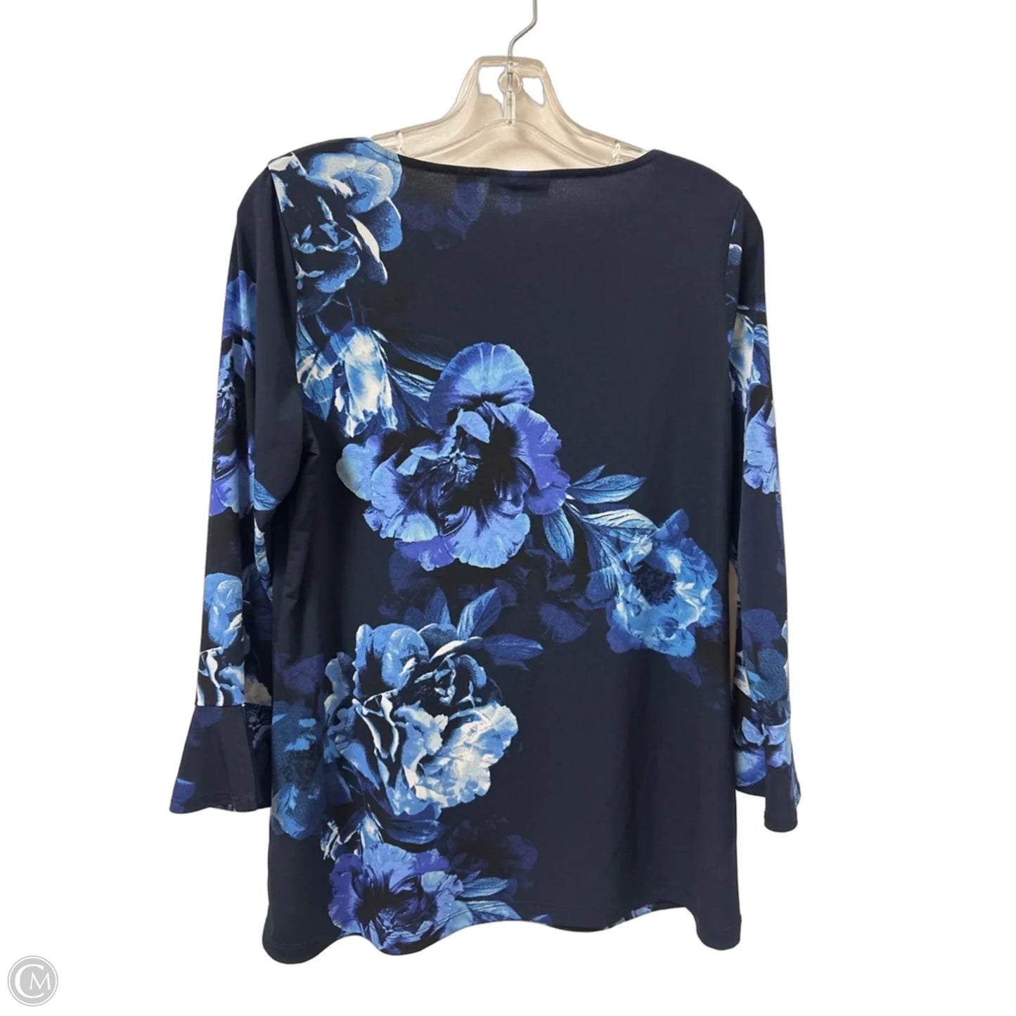 Top Long Sleeve By Susan Graver In Blue, Size: S