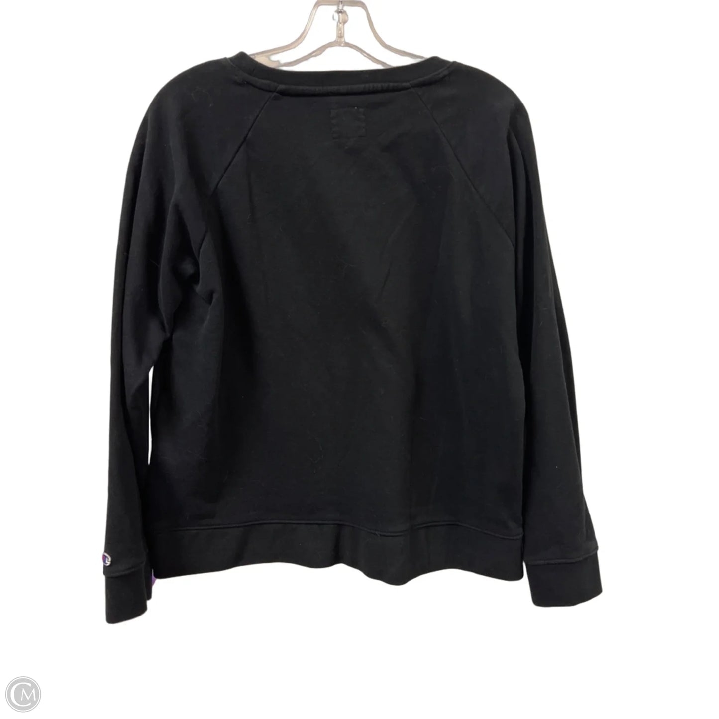 Athletic Sweatshirt Crewneck By Champion In Black, Size: M