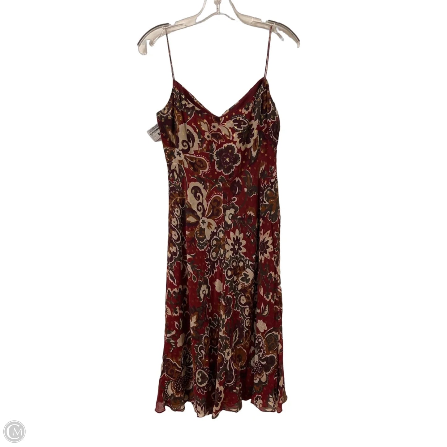 Dress Casual Midi By Ann Taylor In Red, Size: S