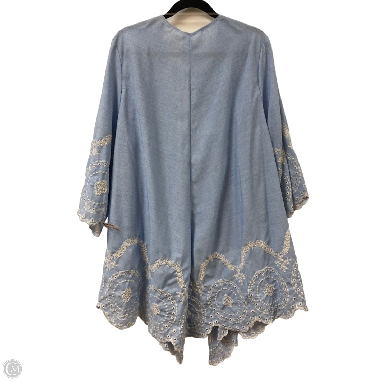 Kimono By Clothes Mentor In Blue, Size: 2x