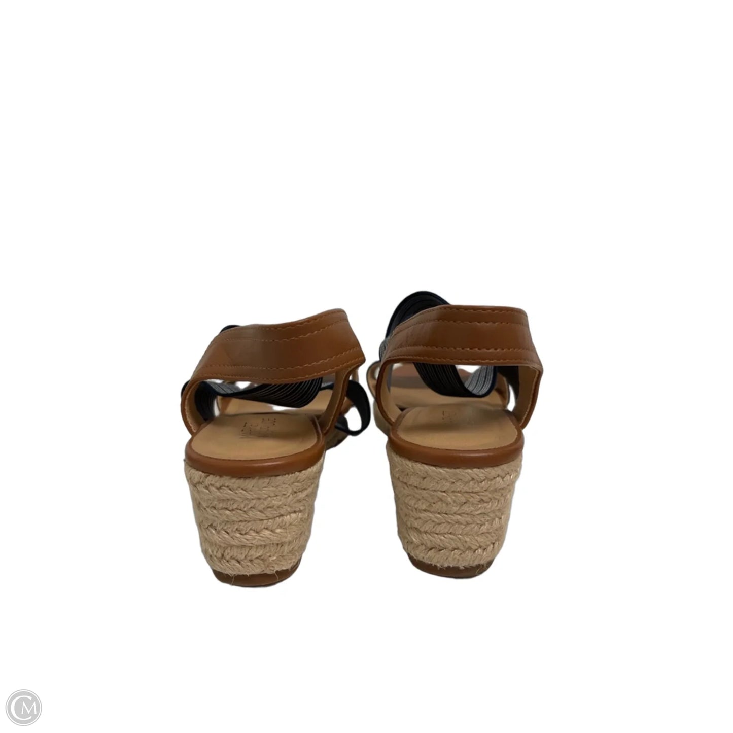 Sandals Heels Wedge By Market & Spruce In Navy, Size: 8
