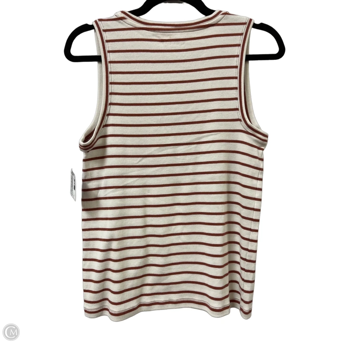 Top Sleeveless By Loft In Orange, Size: L