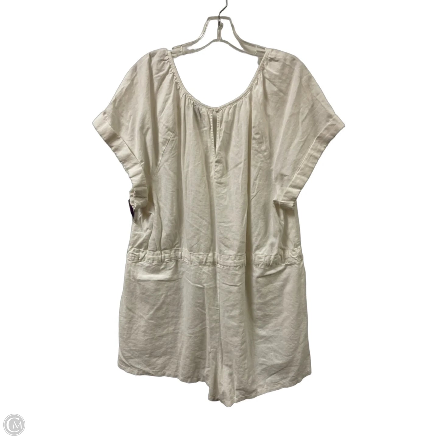 Romper By Universal Thread In Cream, Size: 1x