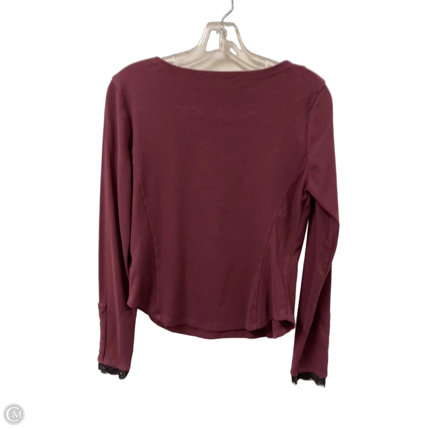 Top Long Sleeve By Jessica Simpson In Red, Size: S