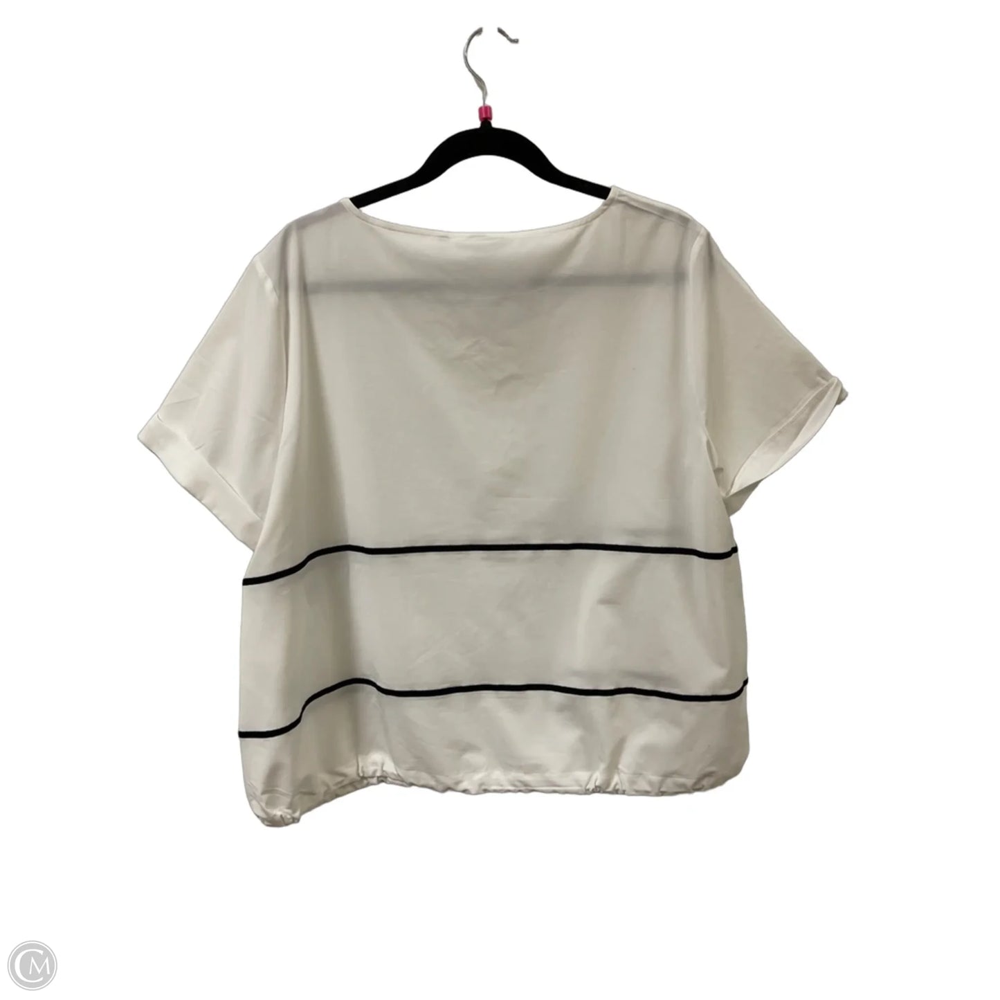 Top Short Sleeve By Chicos In Yellow, Size: L