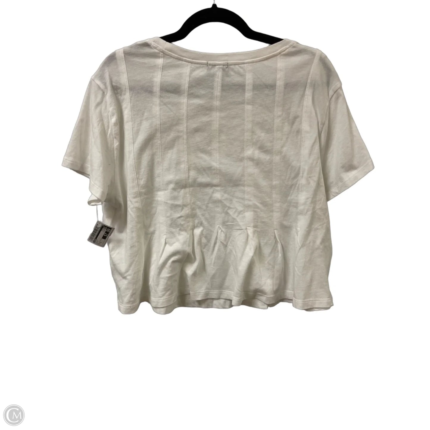 Top Short Sleeve By Scoop In White, Size: S