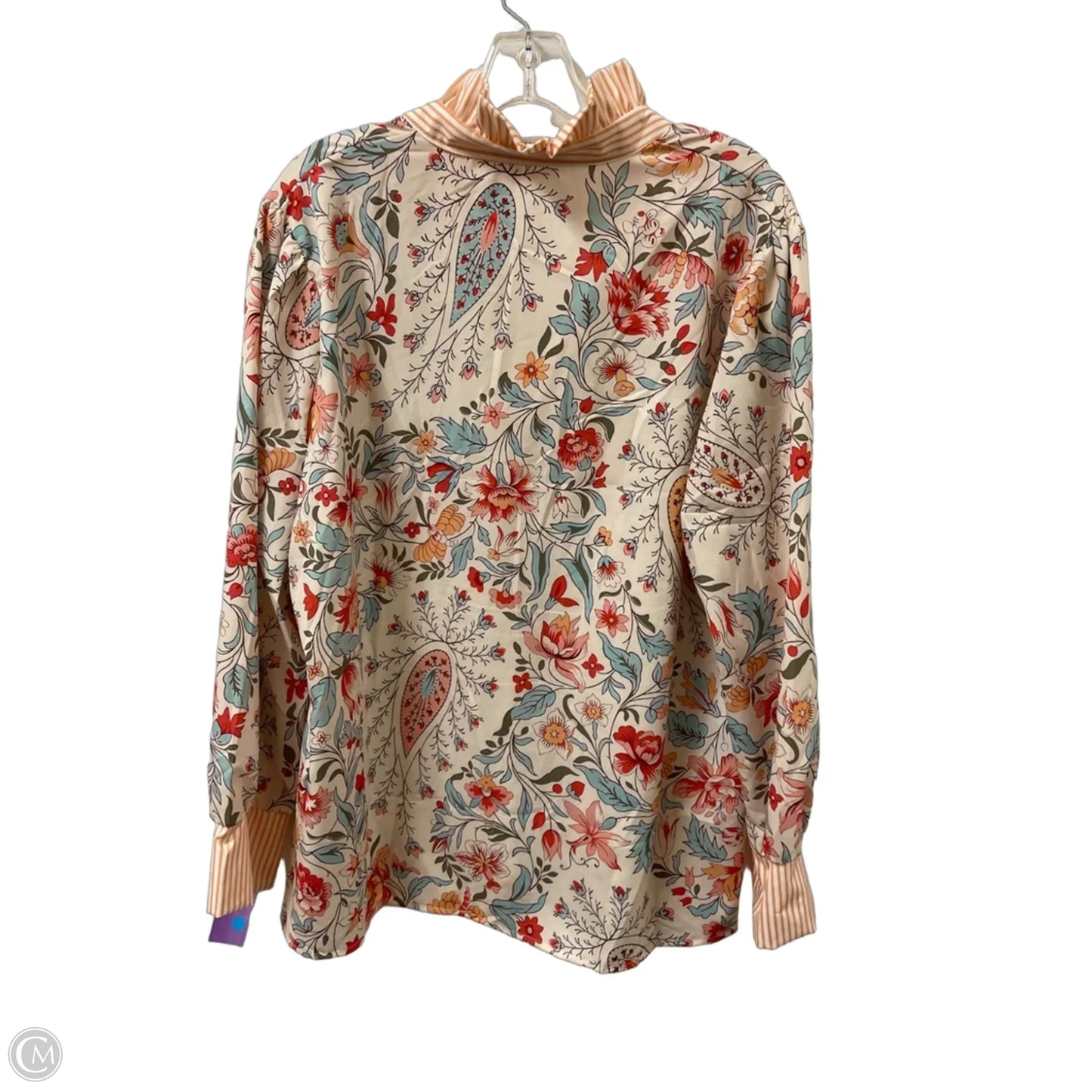 Top Long Sleeve By Clothes Mentor In Floral Print, Size: Xl
