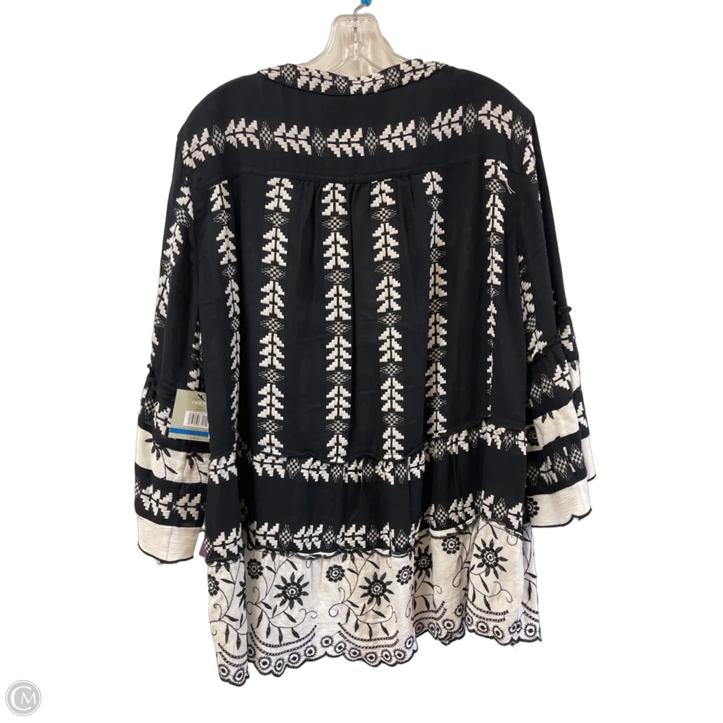 Tunic Long Sleeve By John Mark In Navy, Size: Xl