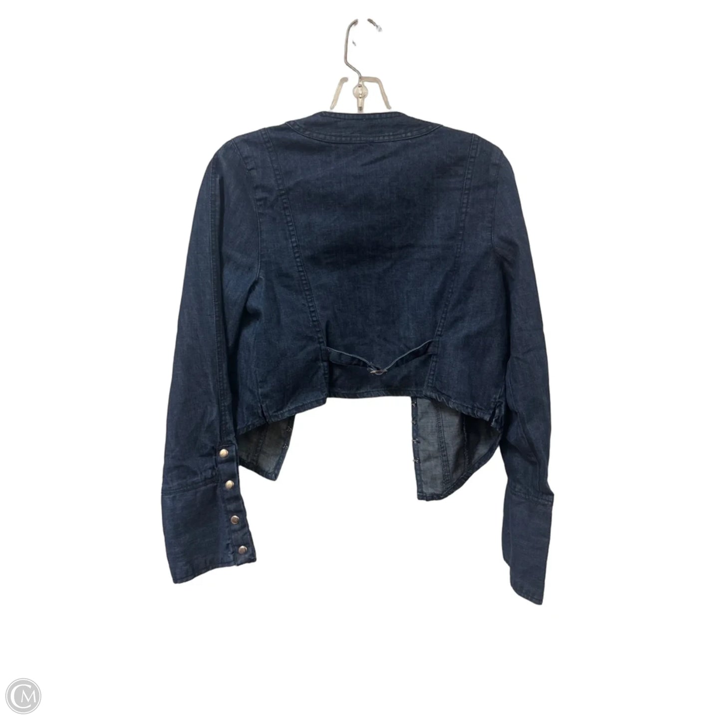 Jacket Denim By Free People In Blue Denim, Size: Sp