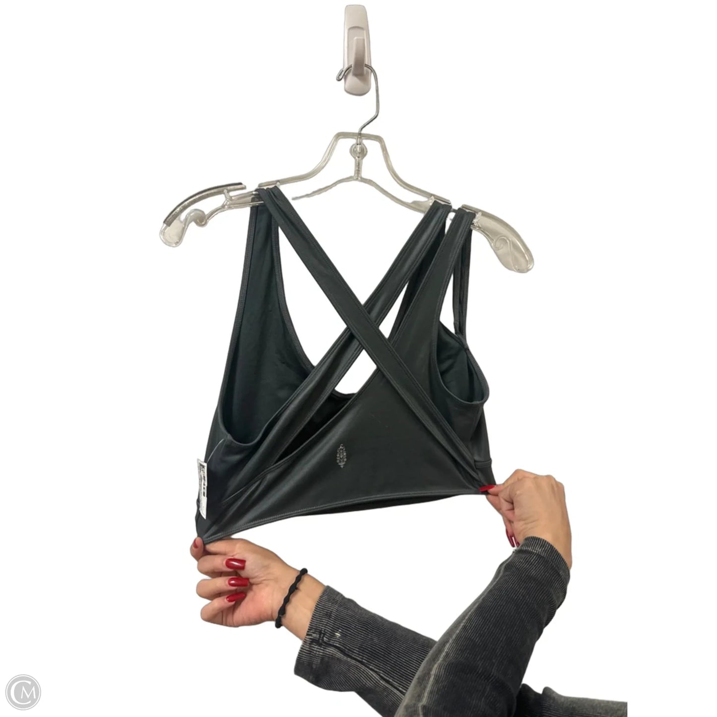 Athletic Bra By Free People In Silver, Size: L