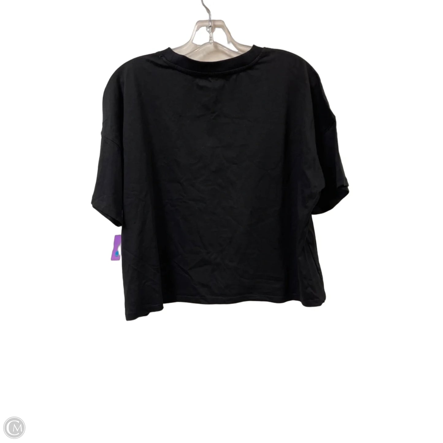 Top Short Sleeve By Dkny In Black, Size: L