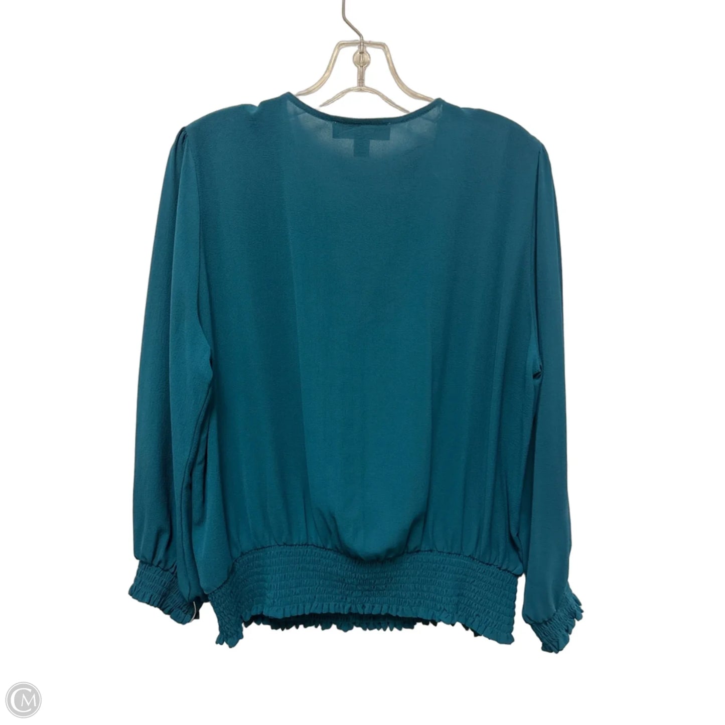 Top Long Sleeve By Michael By Michael Kors In Teal, Size: Xl