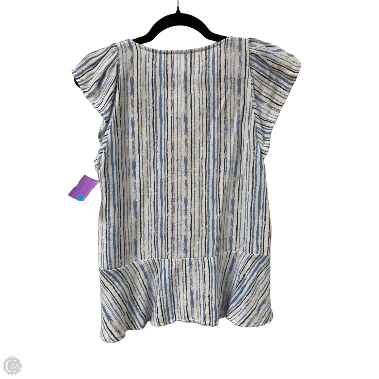 Top Short Sleeve By Thml In Blue, Size: S