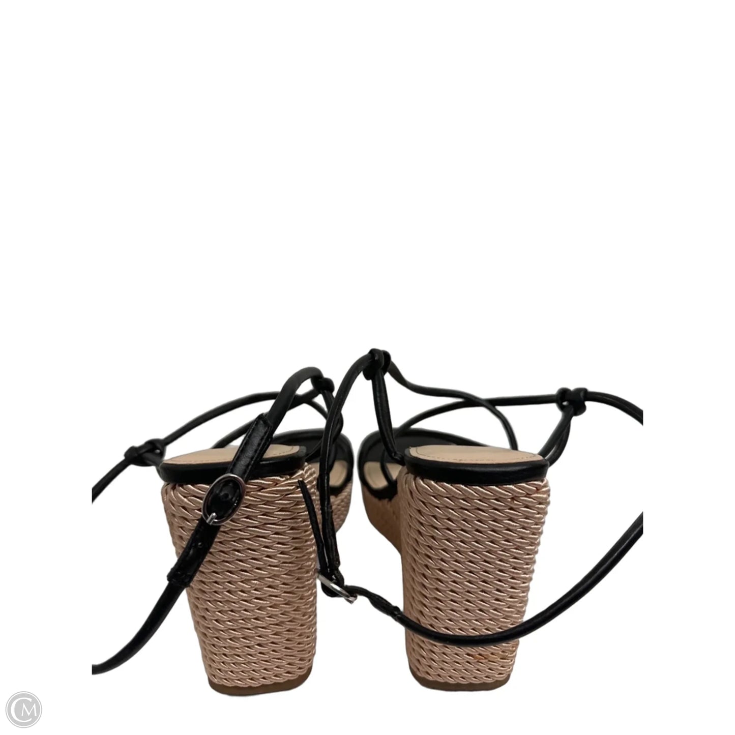Sandals Heels Wedge By Marc Fisher In Black, Size: 9
