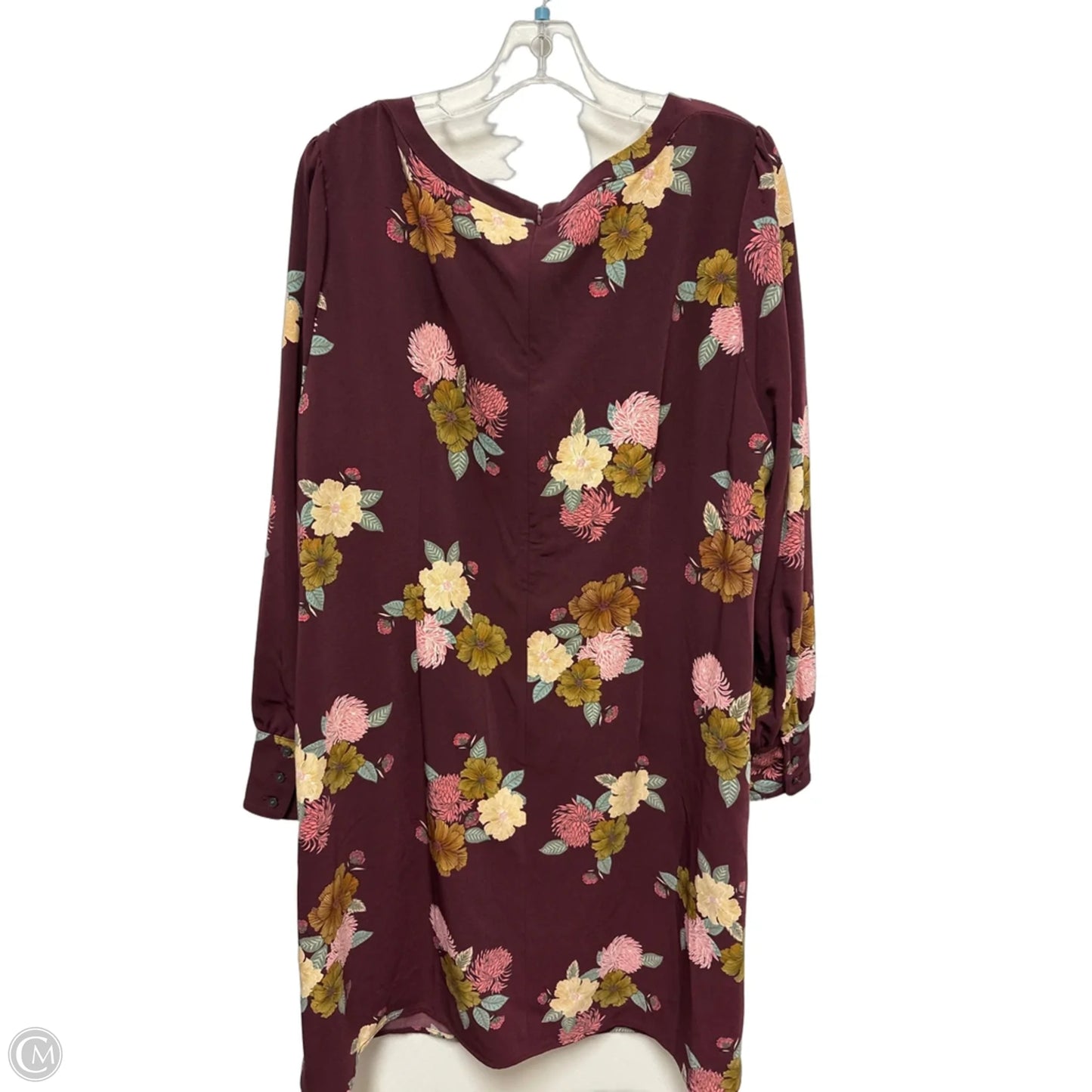 Dress Casual Midi By Loft In Floral Print, Size: 2x