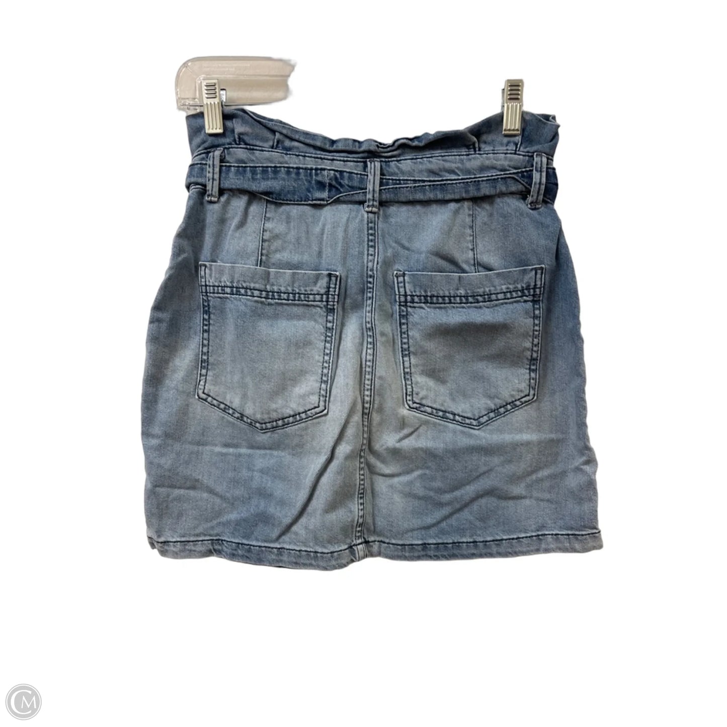 Skirt Mini & Short By Free People In Blue Denim, Size: 4