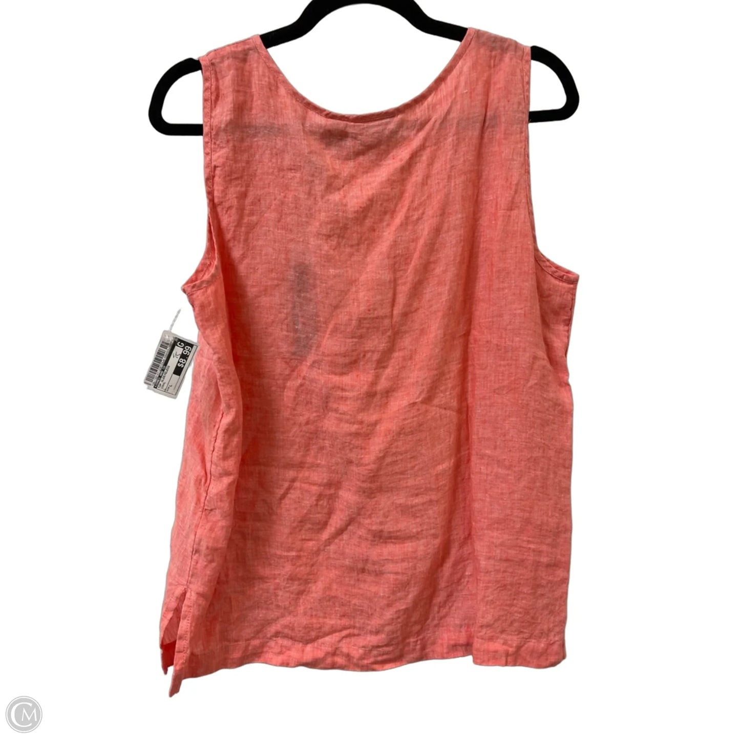 Top Sleeveless By Jones And Co In Coral, Size: L
