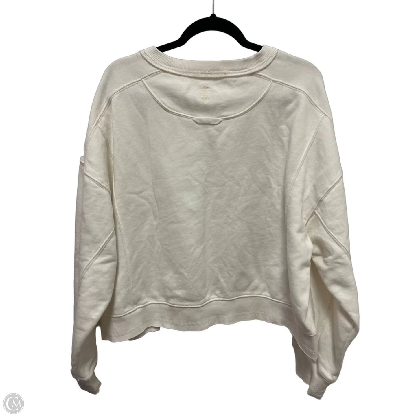Sweatshirt Crewneck By Free People In White, Size: M