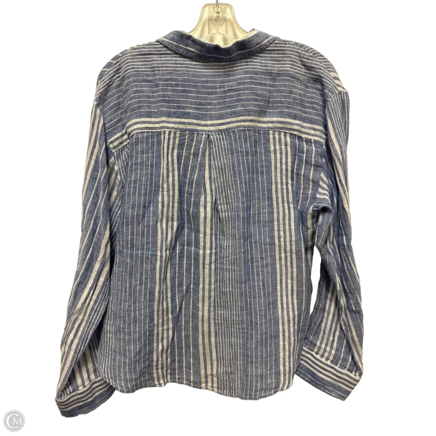 Blouse Long Sleeve By Maeve In Blue, Size: Xs