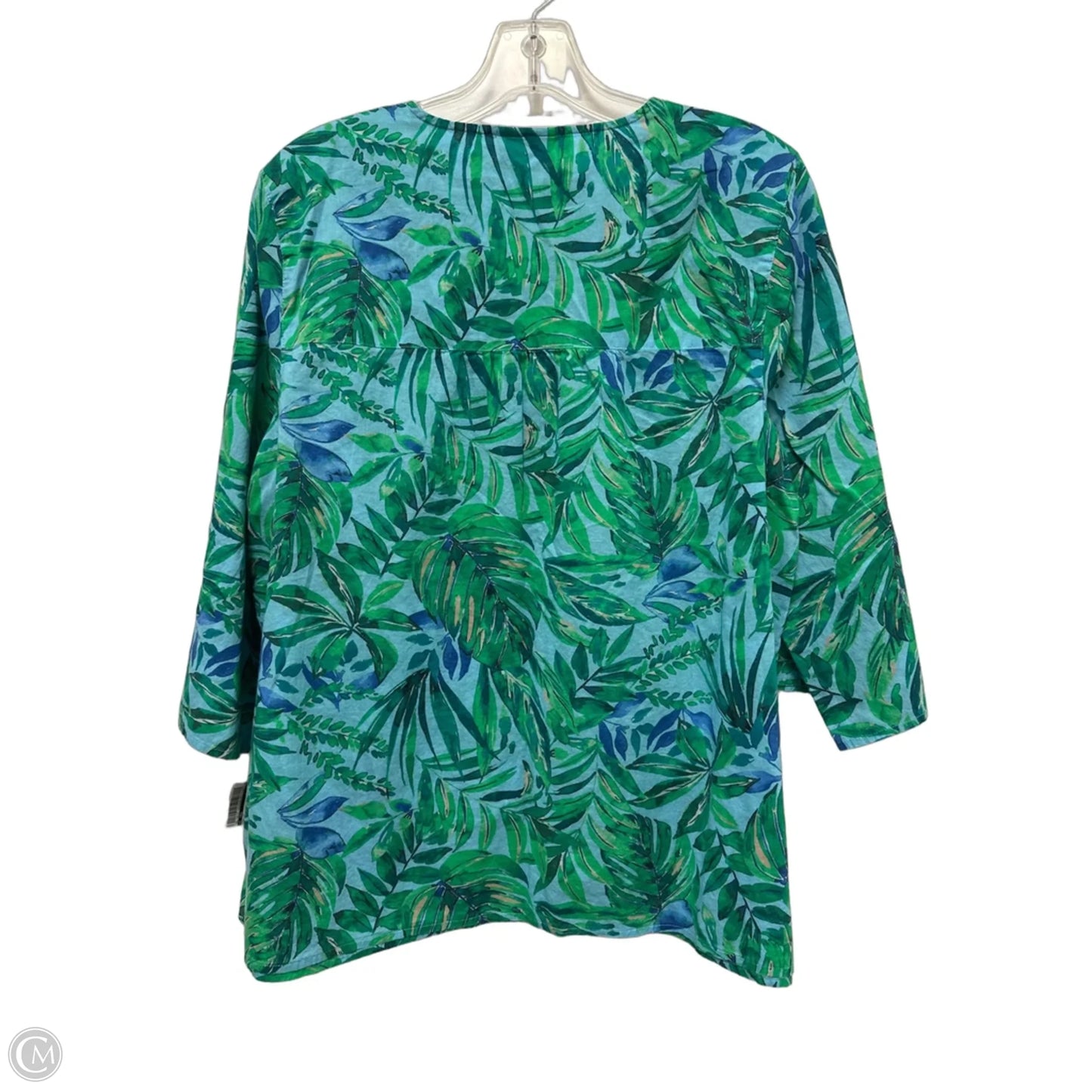 Top Long Sleeve By J. Jill In Green, Size: L