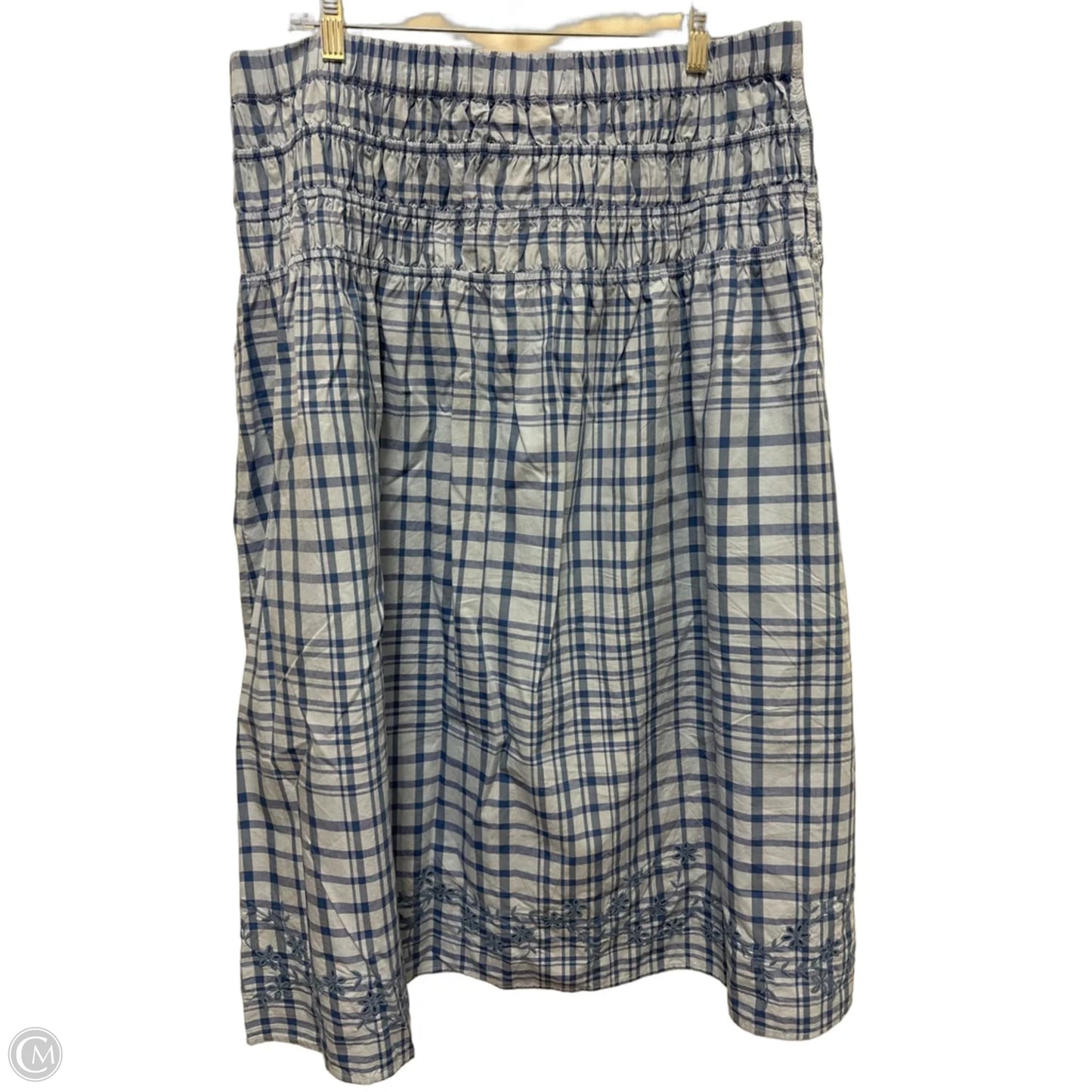 Skirt Maxi By Free Assembly In Blue, Size: 2x