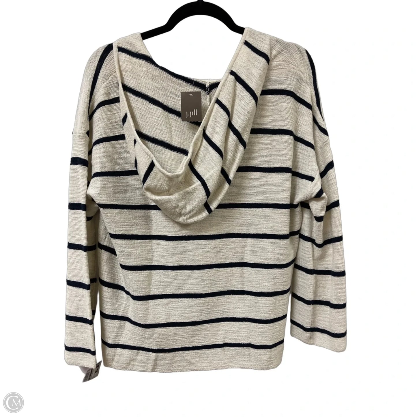 Sweatshirt Hoodie By J. Jill In Cream, Size: S