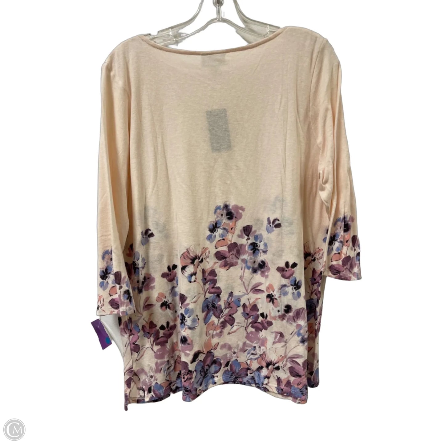 Top Long Sleeve By J. Jill In Floral Print, Size: M