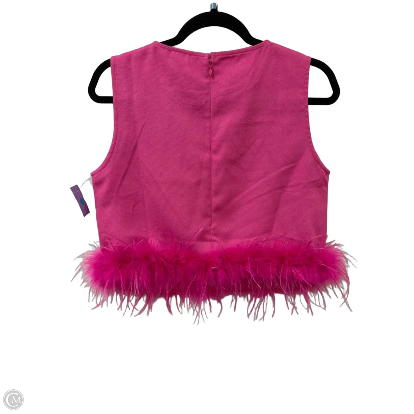 Top Sleeveless By Main Strip In Pink, Size: S