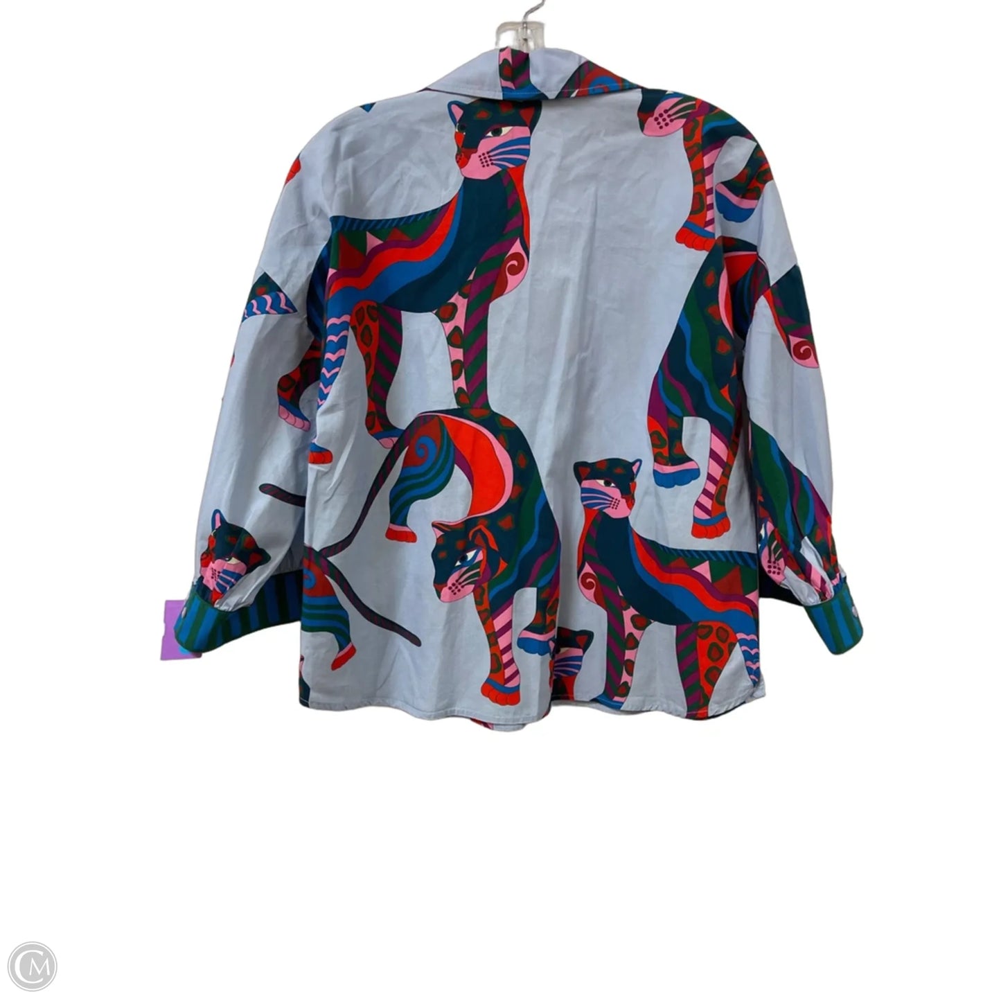 Blouse Long Sleeve By Cma In Blue, Size: M