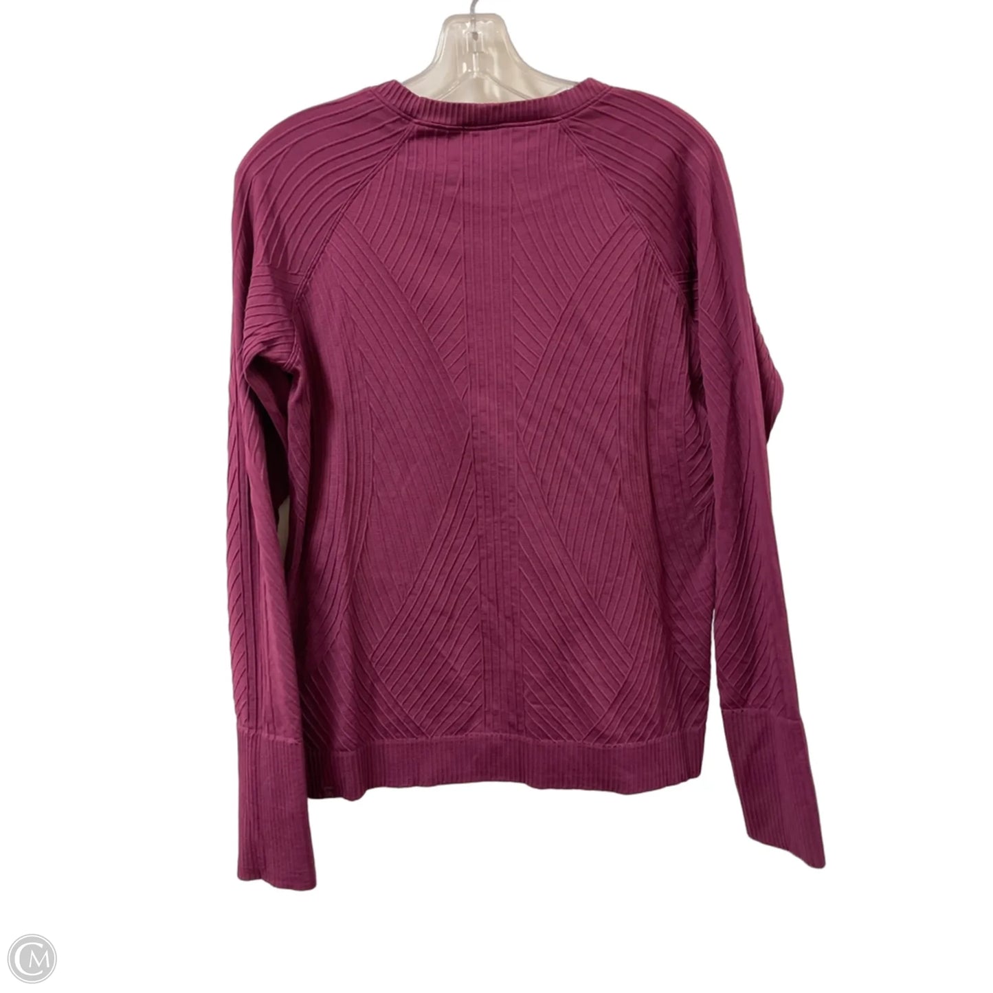 Athletic Top Long Sleeve Crewneck By Lululemon In Purple, Size: L