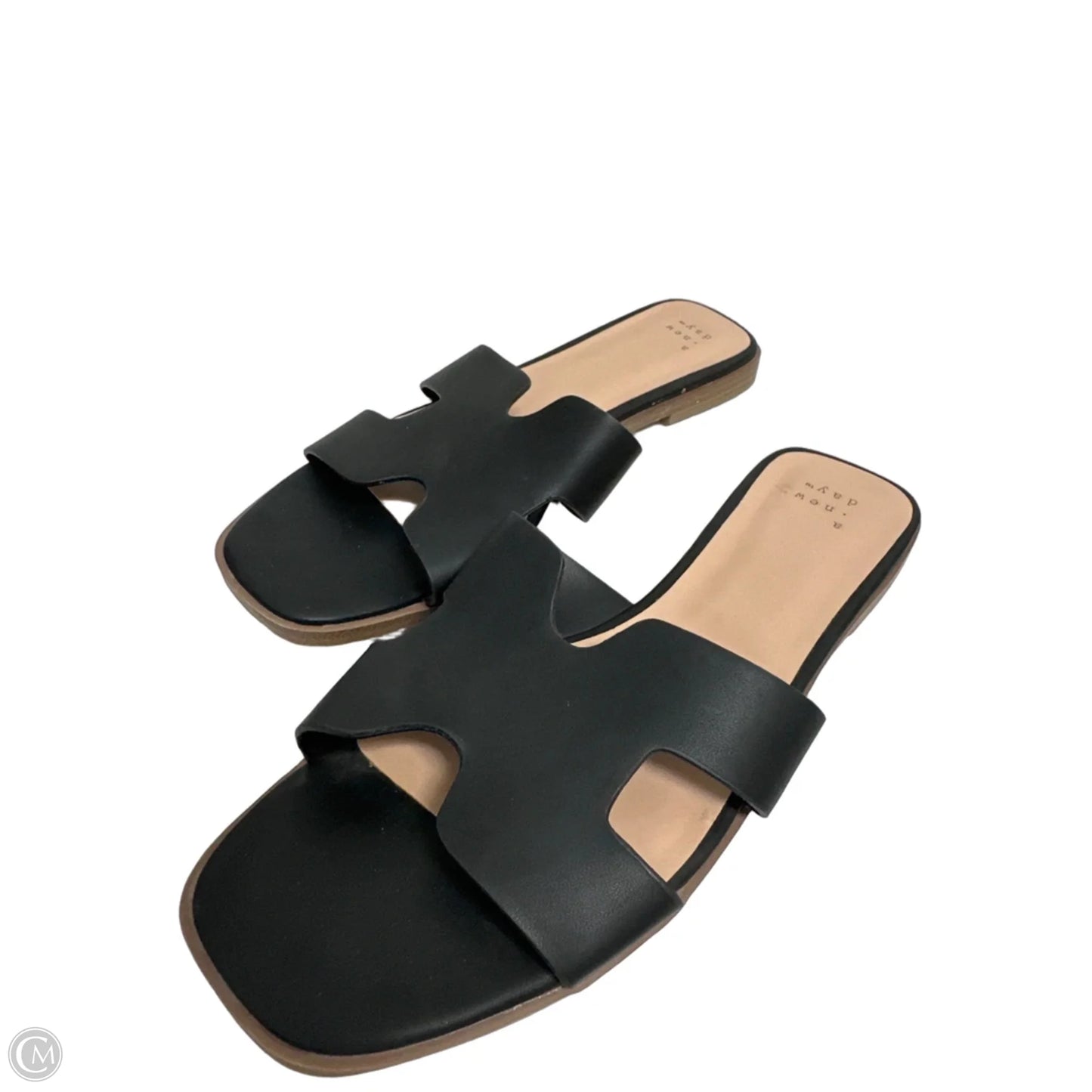Sandals Flats By A New Day In Black, Size: 9