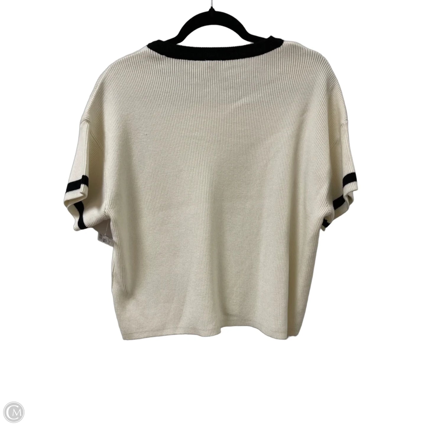 Sweater Short Sleeve By Maeve In Cream, Size: M