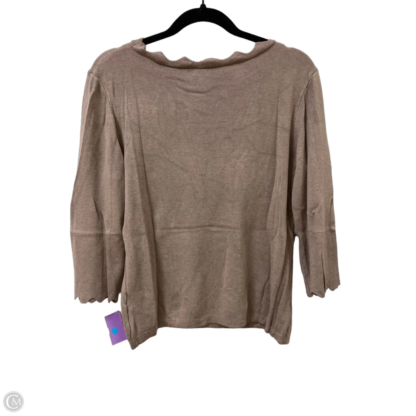 Sweater By Philosophy In Tan, Size: L
