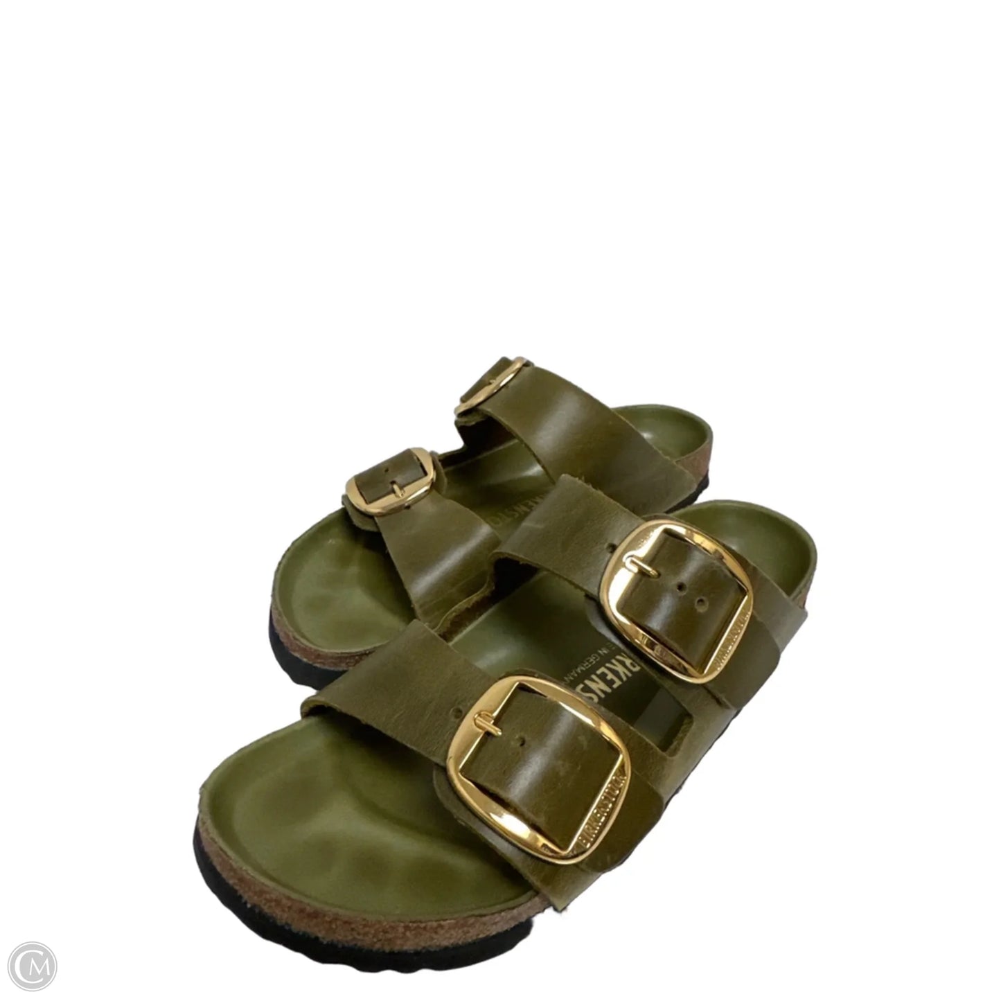 Sandals Flats By Birkenstock In Green, Size: 8.5