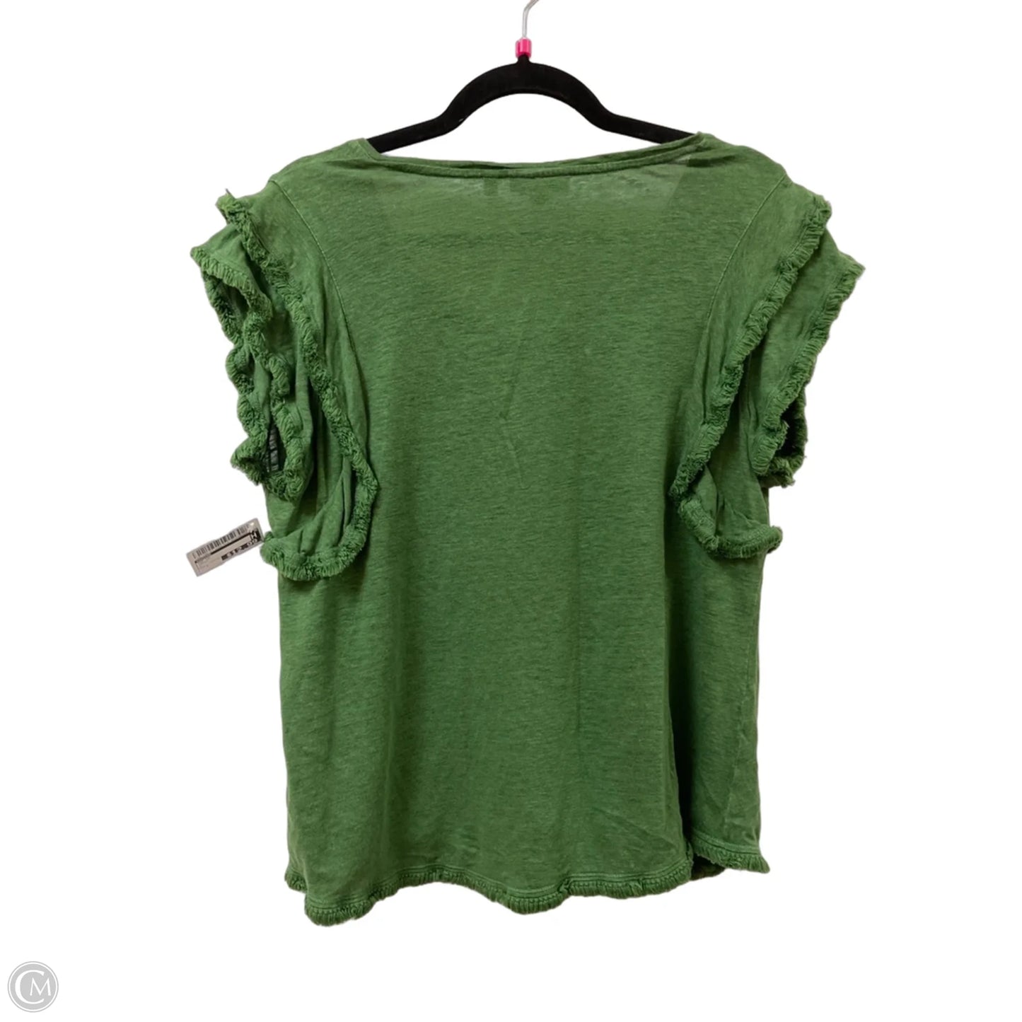 Top Short Sleeve By Chicos In Green, Size: L