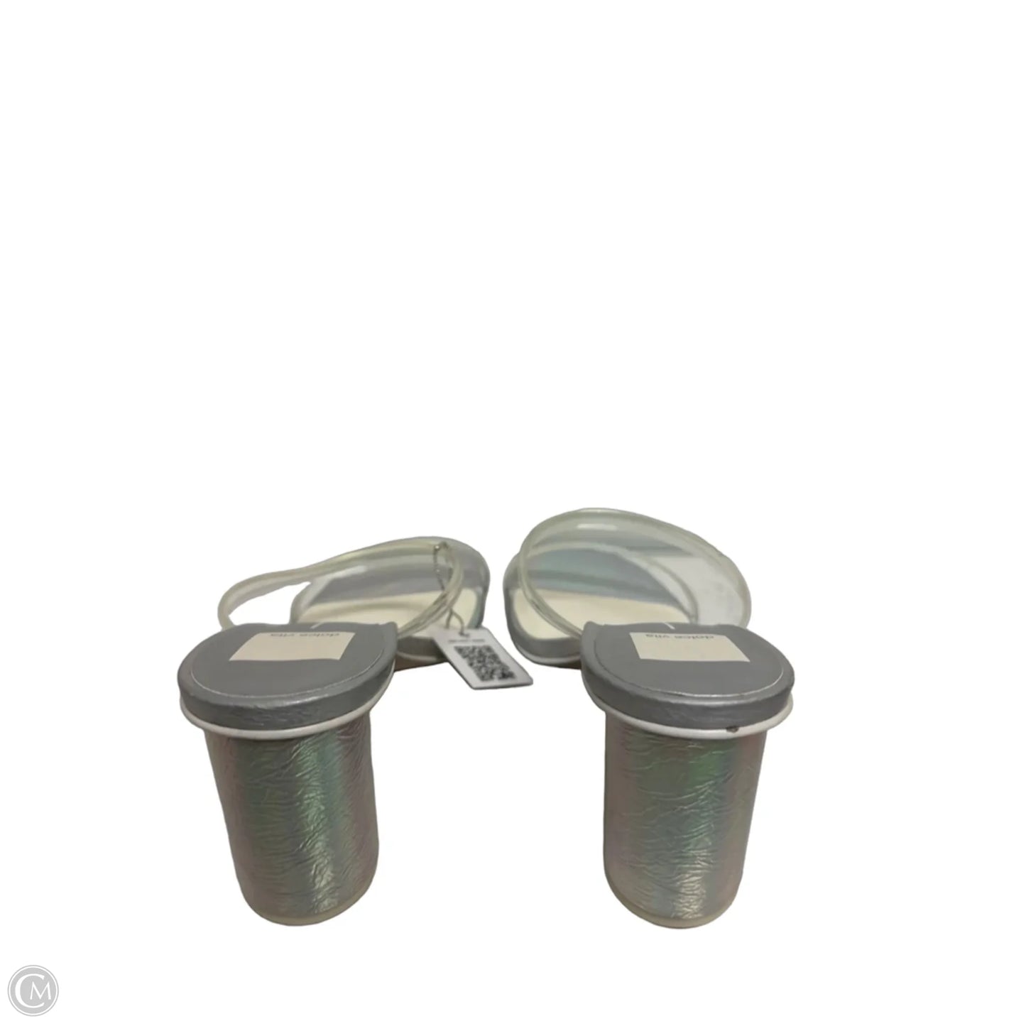 Sandals Heels Block By Dolce Vita In Silver, Size: 8.5
