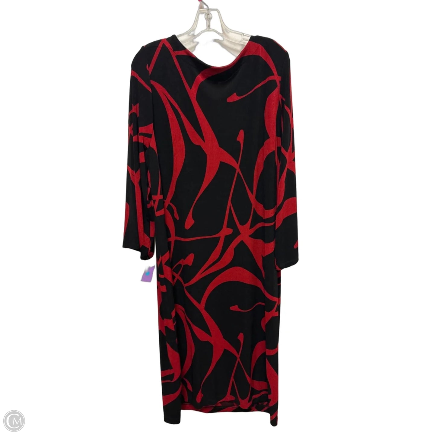 Dress Casual Maxi By Chicos In Red, Size: 2x