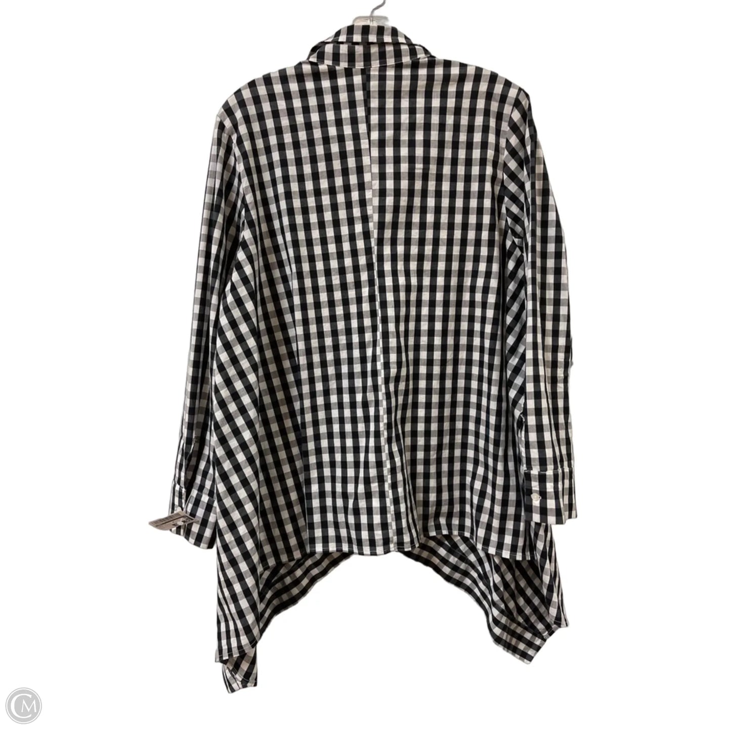 Tunic Long Sleeve By Comfy In Black & White, Size: L