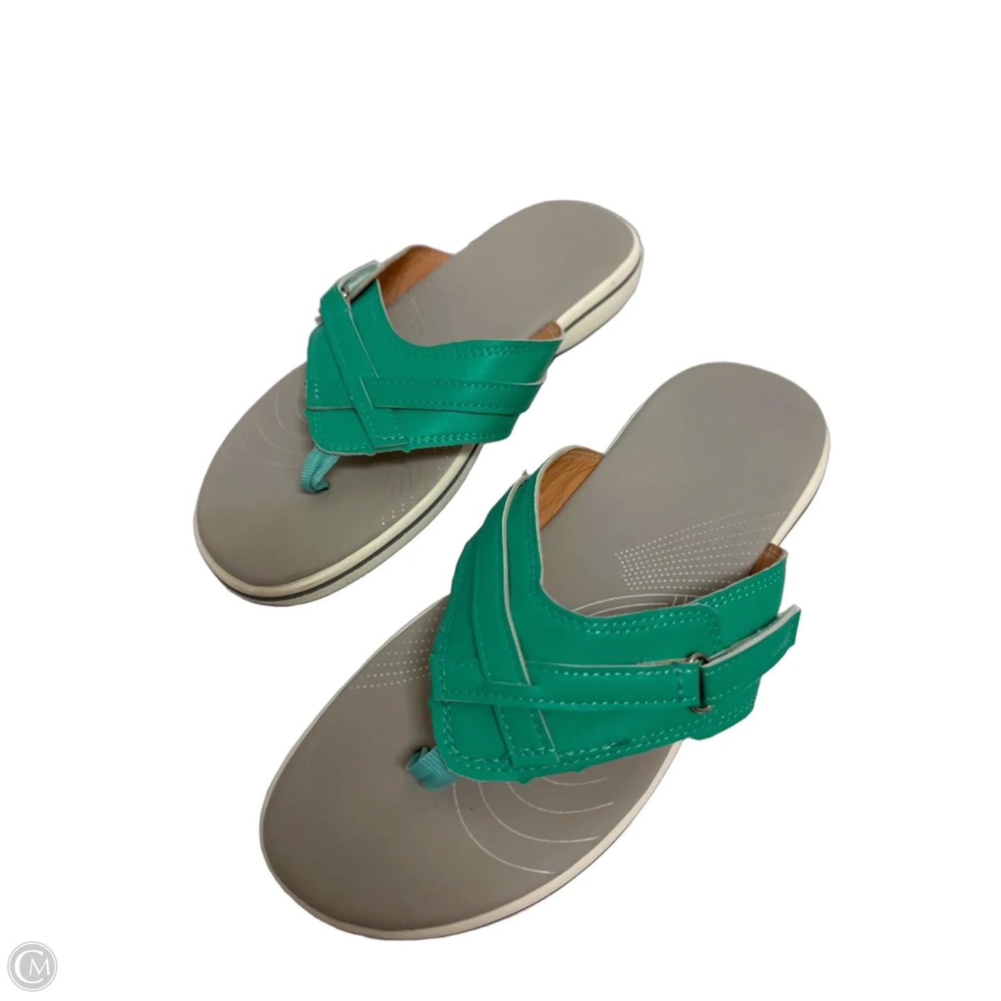 Sandals Flip Flops By Clothes Mentor In Green, Size: 8