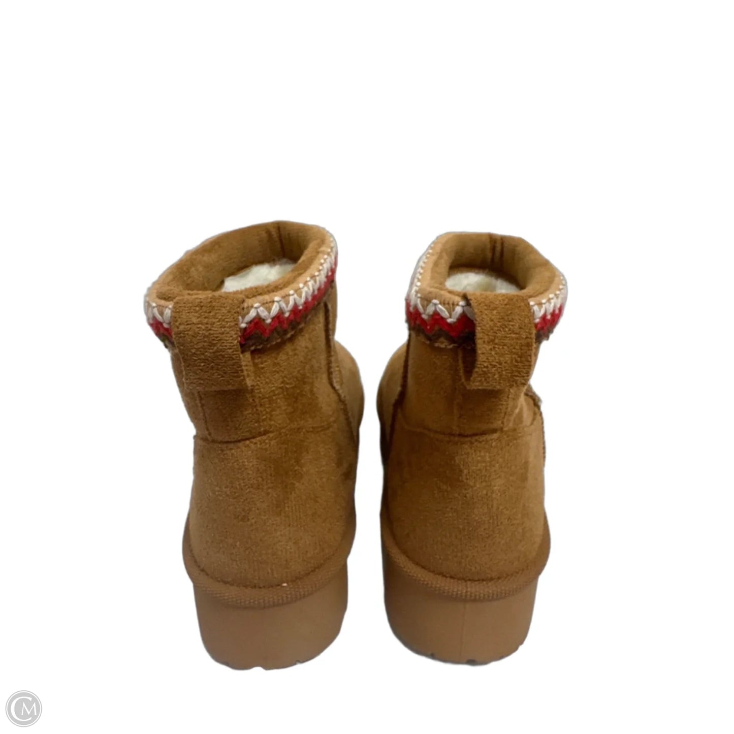 Boots Ankle Flats By Forever In Brown, Size: 9